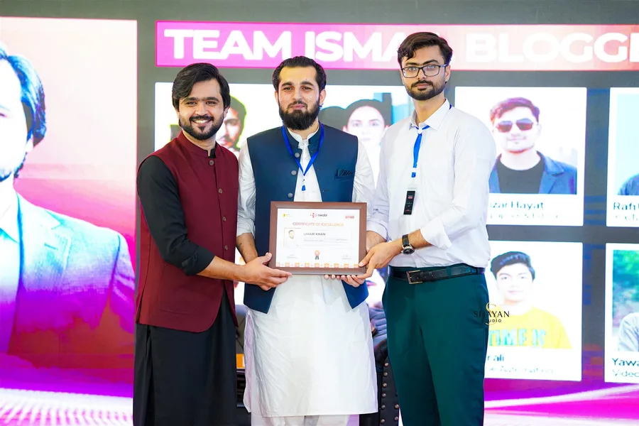 Umair at a community event